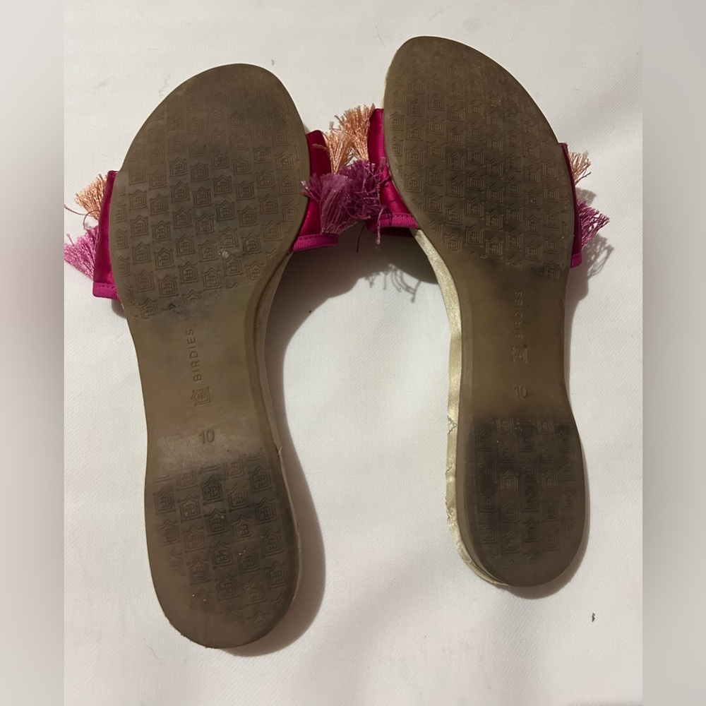 Birdies sparrow fringe sandal slides - Picture 7 of 9
